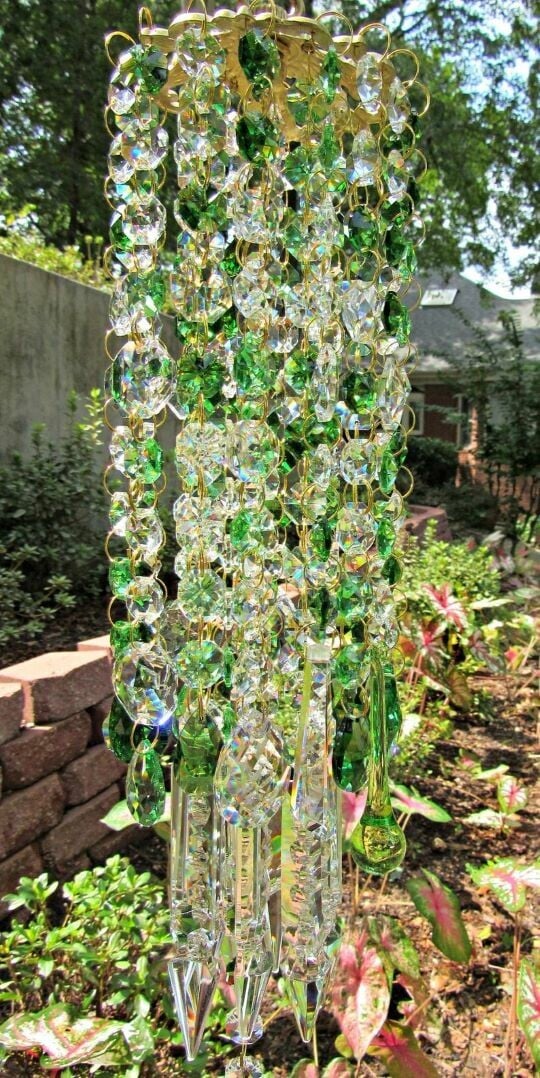 Crystal Garden Wind Chime  Rainbow Prism Suncatcher Design - Product detail 8