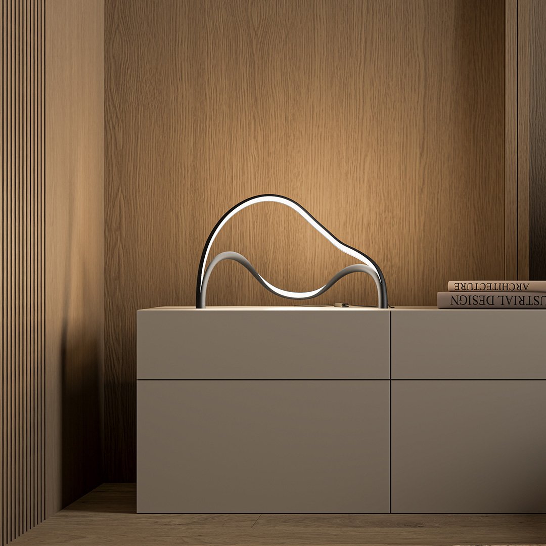 Modern LED Wall Lamp Curved Minimalist Design - Product showcase