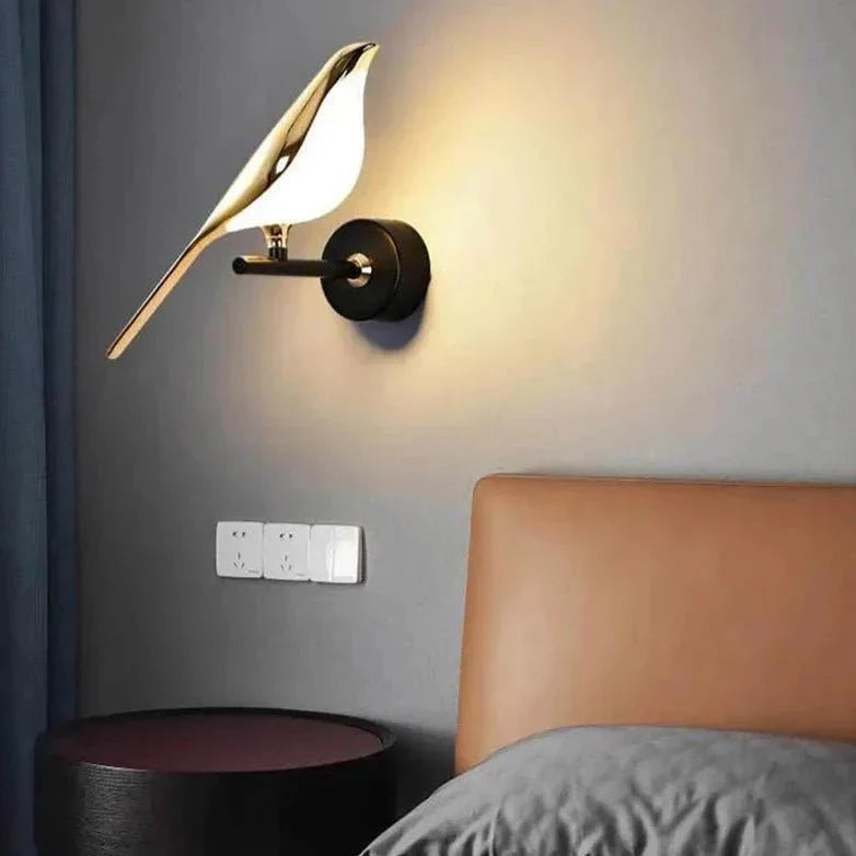 Modern Bird Wall Lamp Gold Plated LED Sconce - Product detail 6
