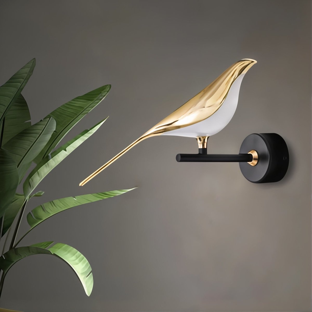 Modern Bird Wall Lamp Gold Plated LED Sconce - Product detail 4