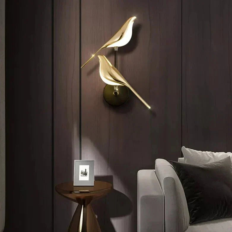 Modern Bird Wall Lamp Gold Plated LED Sconce - Product detail 5