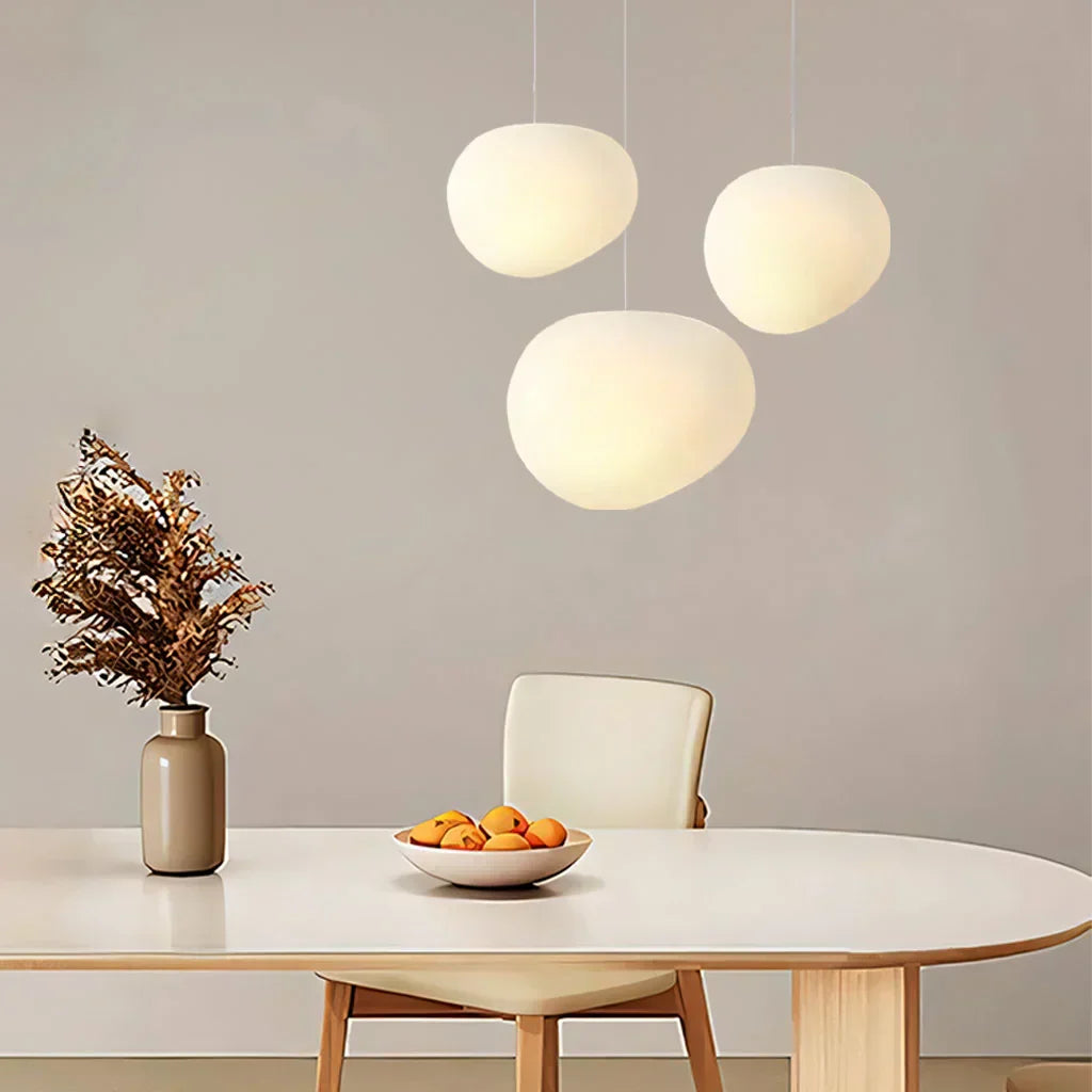 Modern Pendant Light Pebble Glass Design - Product detail 6