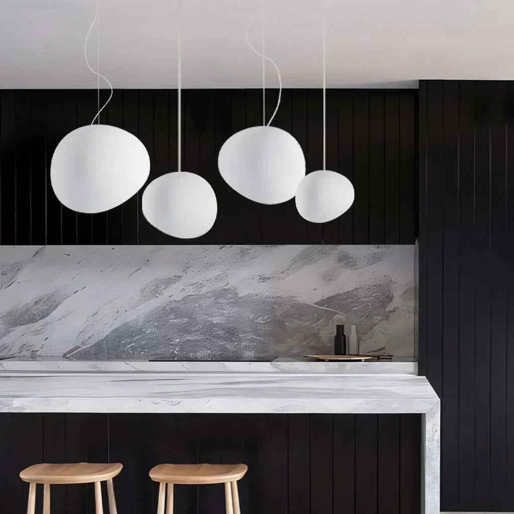 Modern Pendant Light Pebble Glass Design - Product detail 7