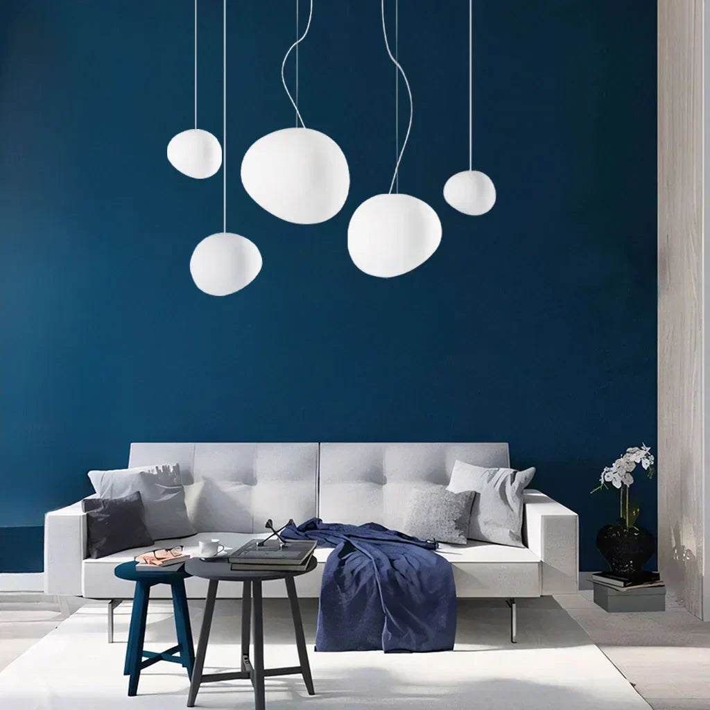 Modern Pendant Light Pebble Glass Design - Product detail 9