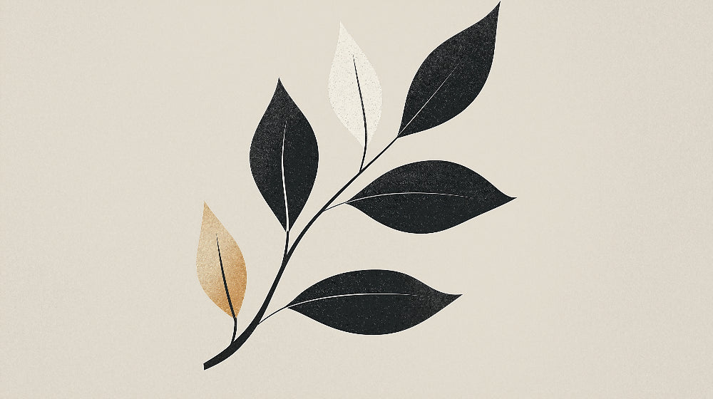 Black and gold botanical leaf pattern design file showing intricate details and premium finish