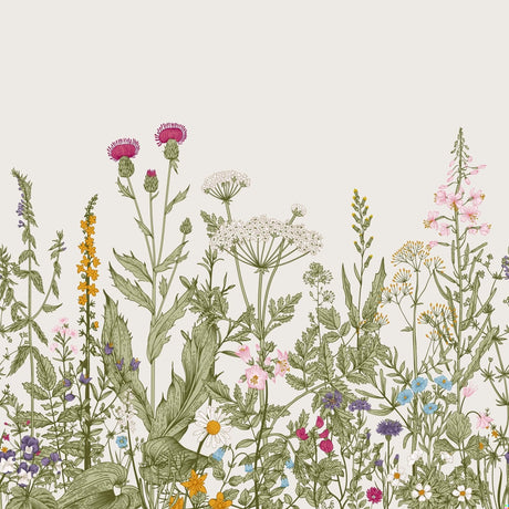 Botanical wildflower garden design file showing detailed flower pattern and arrangement