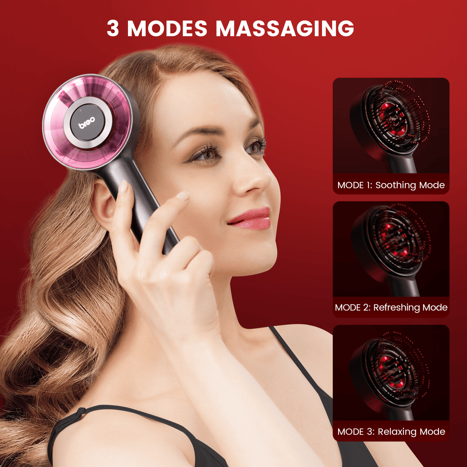 Electric Scalp Massager  Red Light Therapy Hair Growth Device - Product example