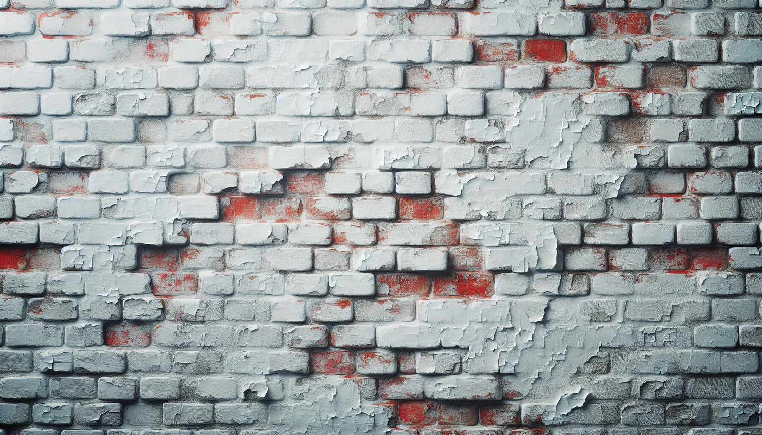 White and red brick wallpaper design file showing detailed texture and weathered effect pattern