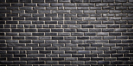 Design file of black brick wallpaper pattern showing detailed texture and grout lines