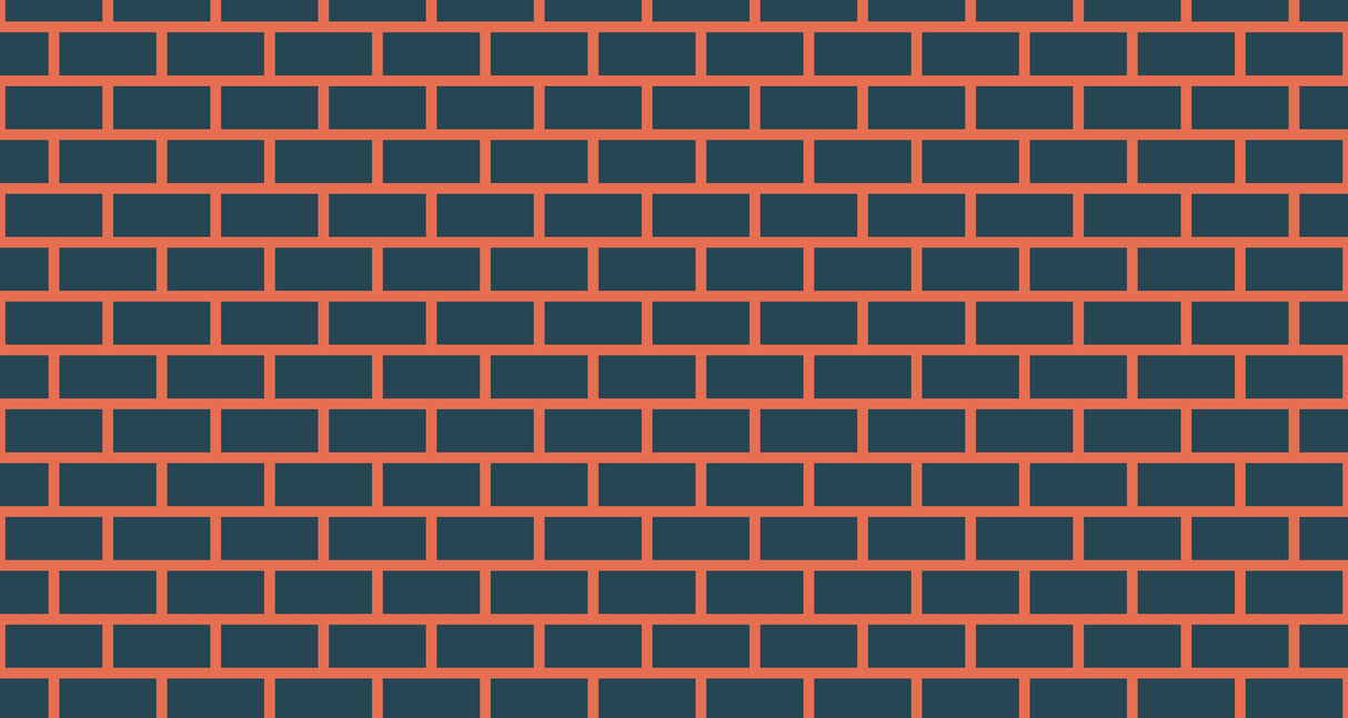 Navy and terracotta brick pattern design file showing geometric detail and color contrast
