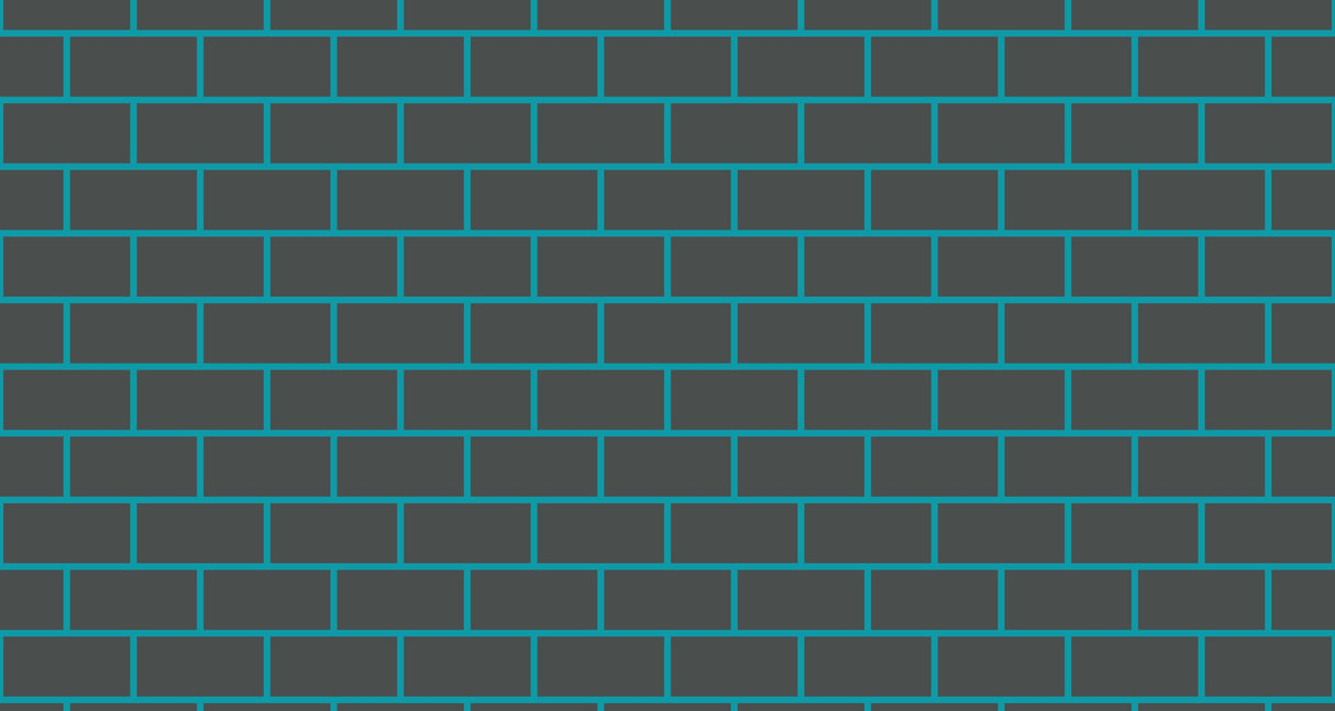 Turquoise geometric brick wall design file showing seamless pattern and texture detail