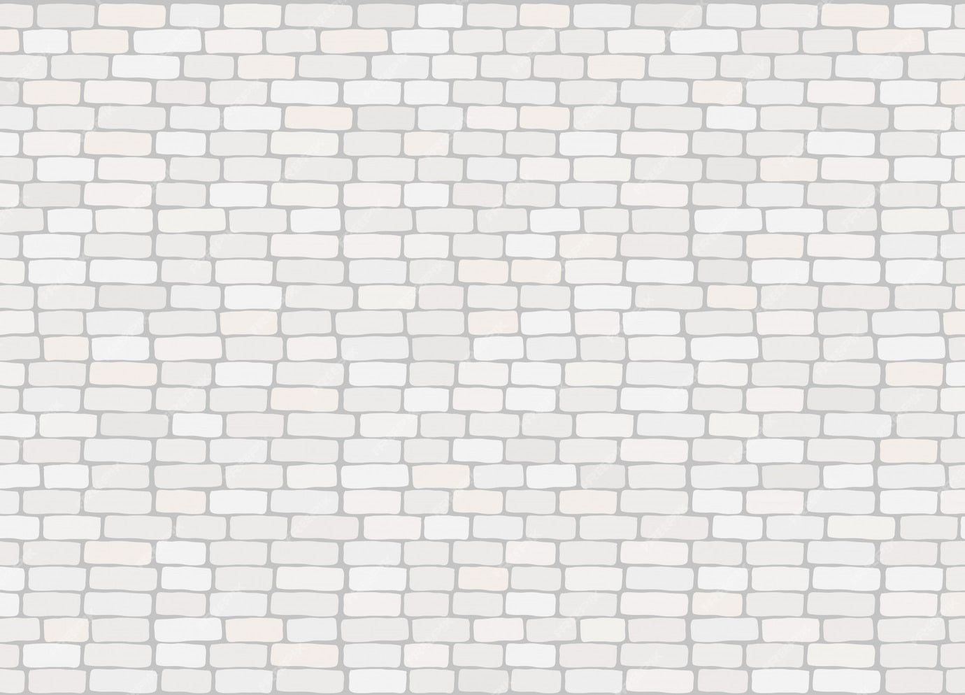 White brick wall pattern design file showing detailed stone texture and subtle shadows