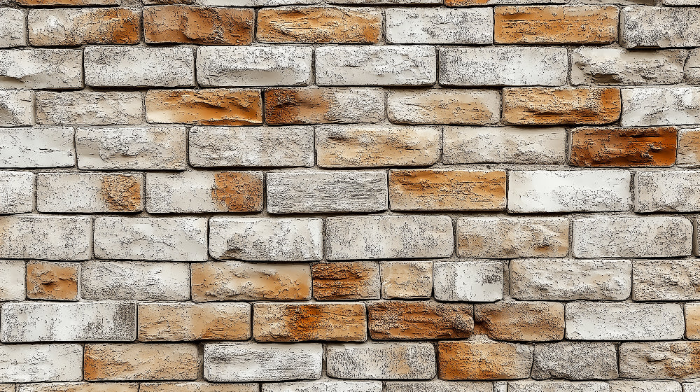 Brick wall pattern design file showing detailed white and terracotta textures