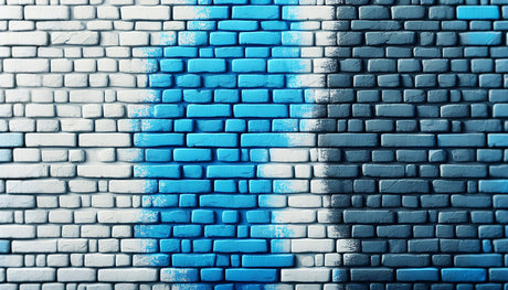 Urban blue brick wallpaper design file showing detailed gradient pattern and texture