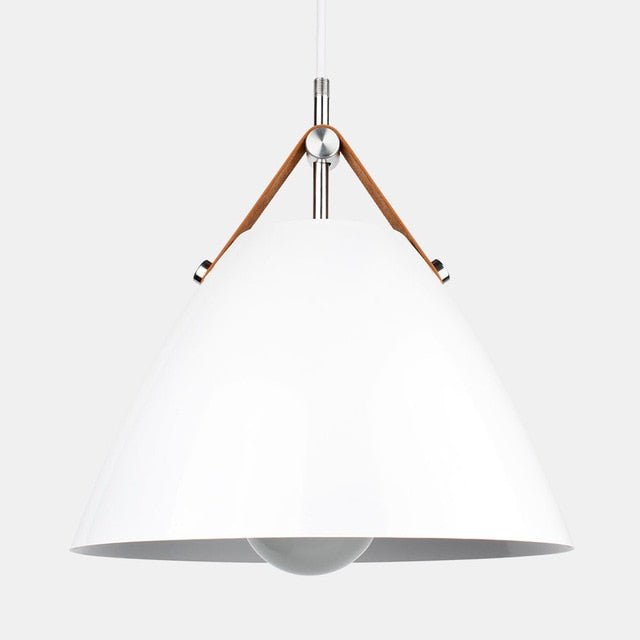 Modern Pendant Light Leather Strap Aluminum Shade - Product detail 6