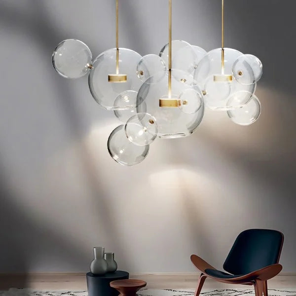 Modern Bubble Pendant Light  Glass Sphere Cluster Design - Product detail 4