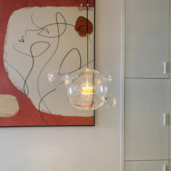 Modern Bubble Pendant Light  Glass Sphere Cluster Design - Product detail 9