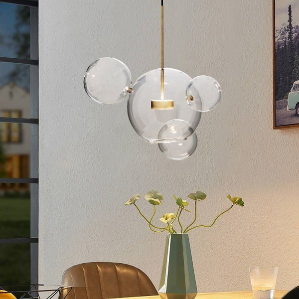 Modern Bubble Pendant Light  Glass Sphere Cluster Design - Product example
