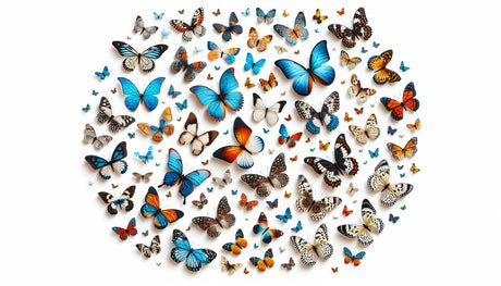 Butterfly wallpaper design file showing detailed wing patterns and 3D effects