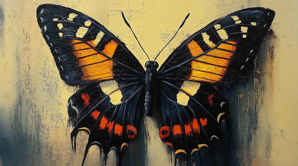 Monarch Butterfly Wallpaper design file showing detailed wing pattern and texture