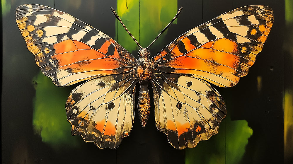 Butterfly Wallpaper design file showing detailed wing pattern and rich color palette