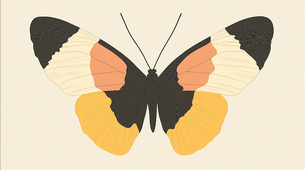 Black and gold butterfly wallpaper design file showing intricate pattern and metallic details