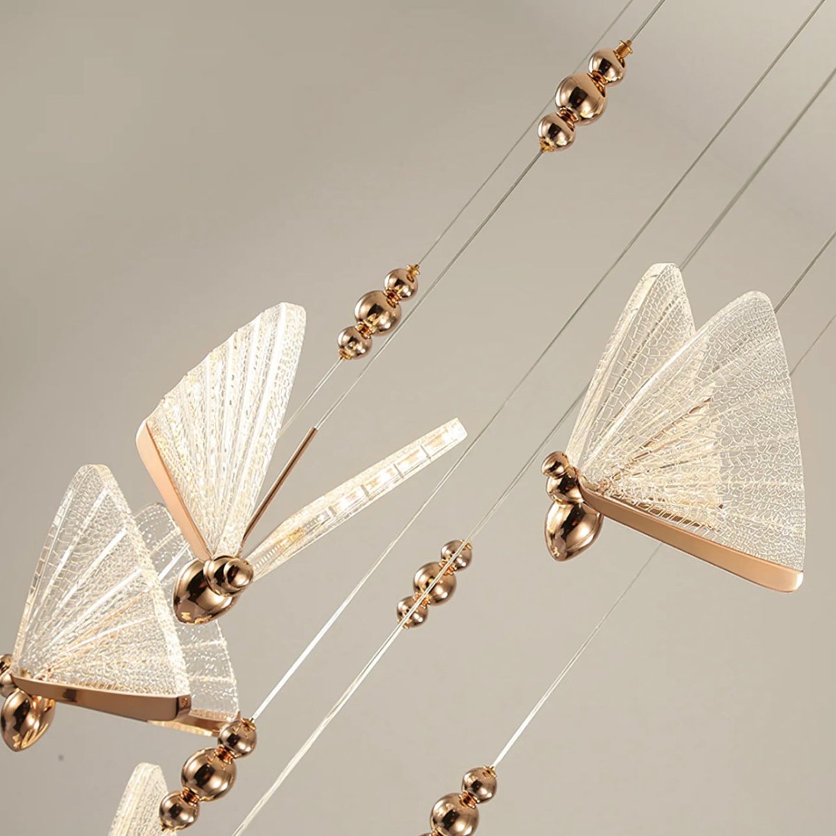 Butterfly LED Pendant Light Crystal-Cut Wing Design - Product detail 16