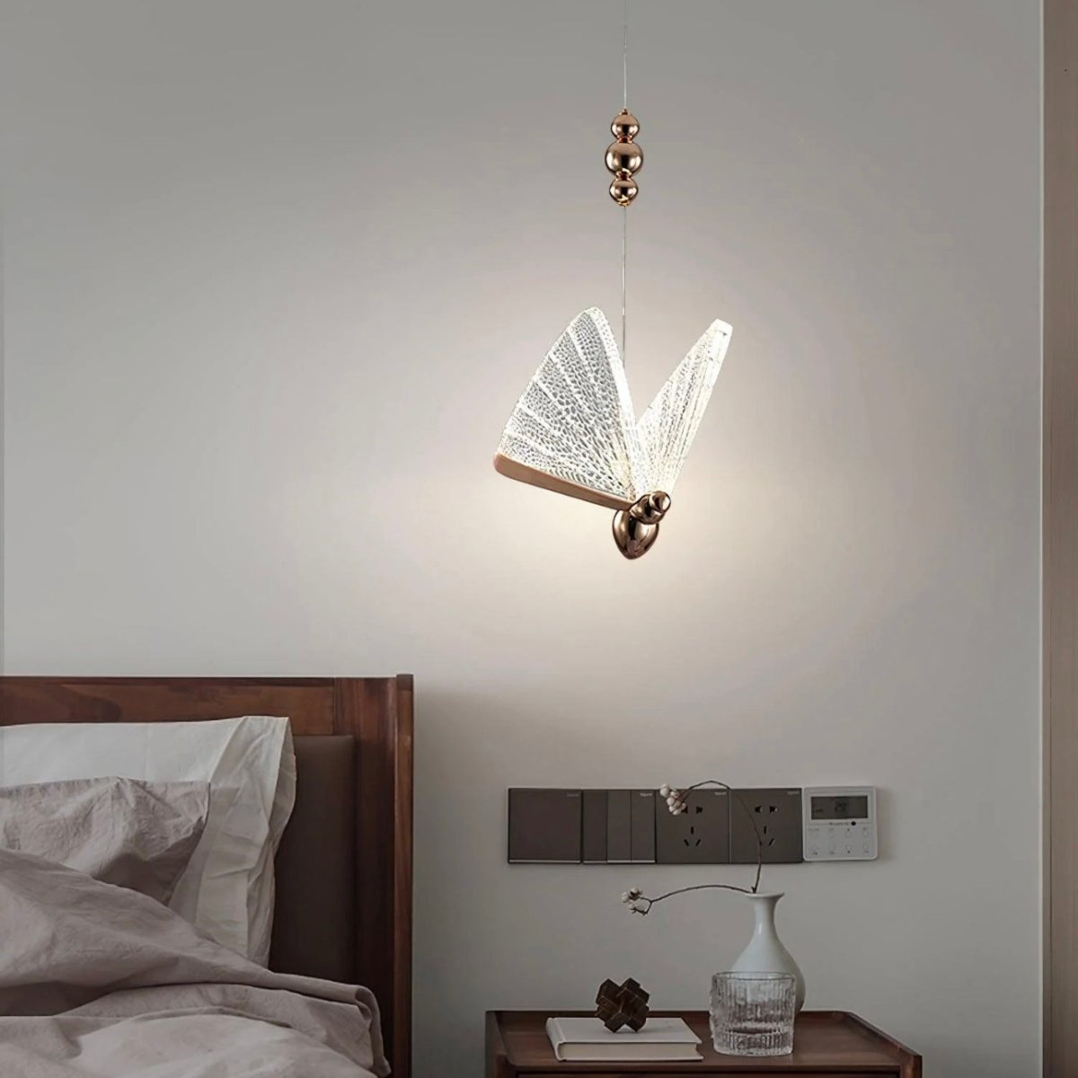 Butterfly LED Pendant Light Crystal-Cut Wing Design - Product detail 12
