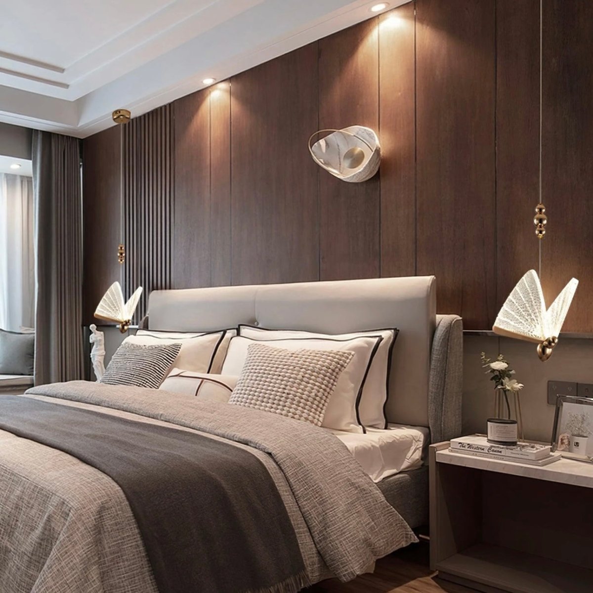 Butterfly LED Pendant Light Crystal-Cut Wing Design - Product detail 7