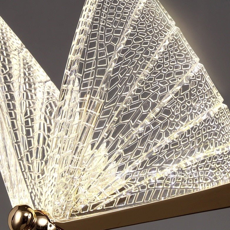 Butterfly LED Pendant Light Crystal-Cut Wing Design - Product detail 13