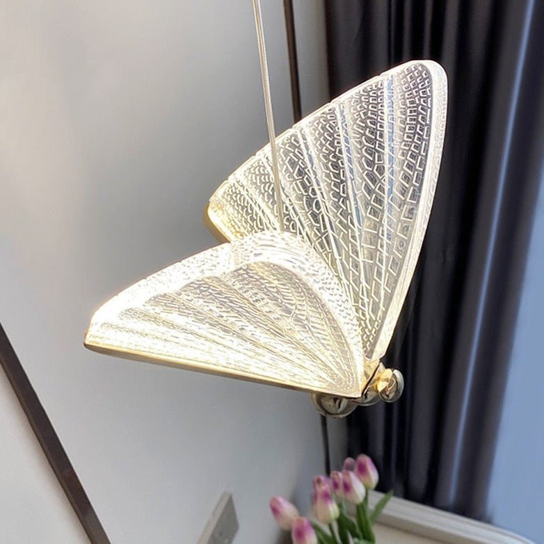 Butterfly LED Pendant Light Crystal-Cut Wing Design - Product detail 5