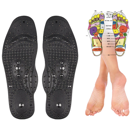 Magnetic Therapy Insoles  Reflexology Pressure Point Design - Detailed view
