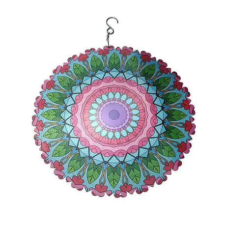 Garden Wind Spinner  3D Mandala Design With Emerald Pattern - Product detail 8