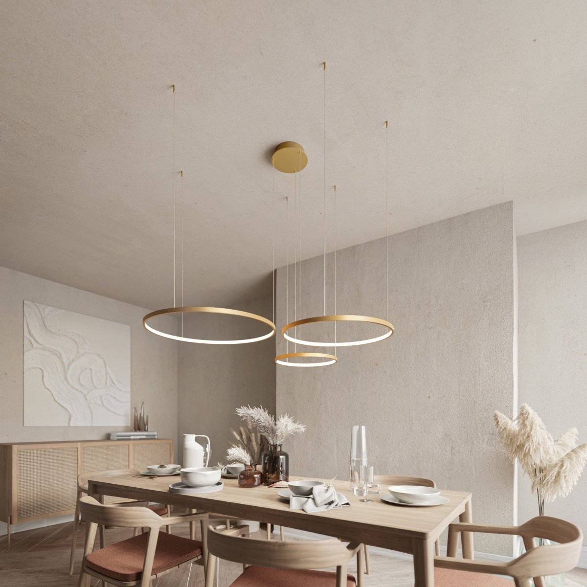 Modern LED Ring Pendant Light  Minimalist Nordic Ceiling Lamp - Product detail 4