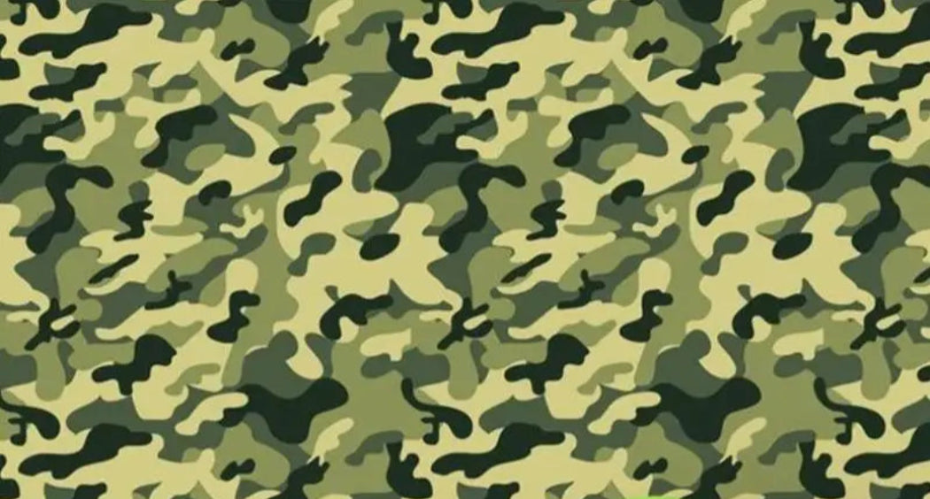 Military camouflage pattern design file showing detailed green tones and shapes