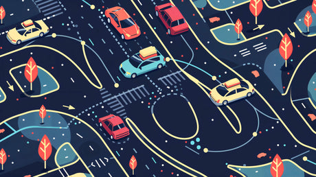Racing car wallpaper design file showing detailed night city pattern and vibrant colors