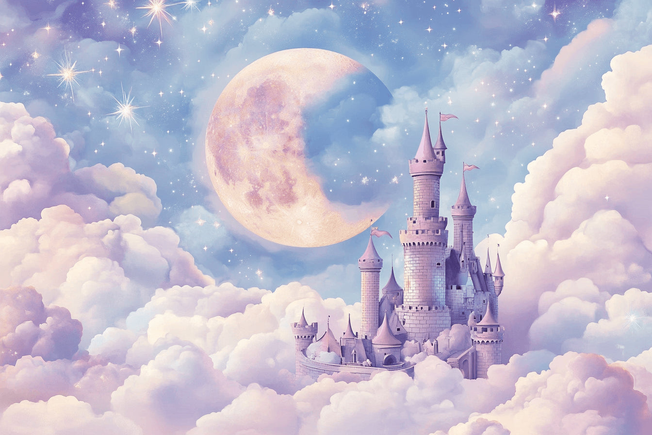 Fantasy castle design file showing full moon and stars pattern