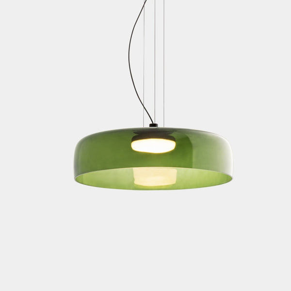 Nordic Glass Pendant Light Layered Green Shade Design - Product detail 16