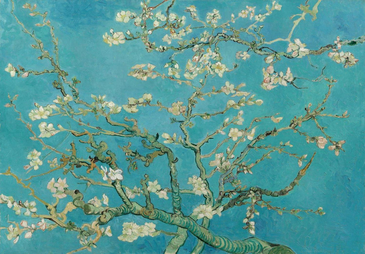 Cherry blossom design file showing delicate petals and turquoise background detail