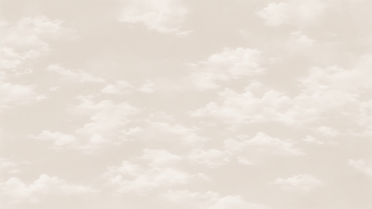 Beige cloud wallpaper design file showing delicate cloud pattern and soft color variations