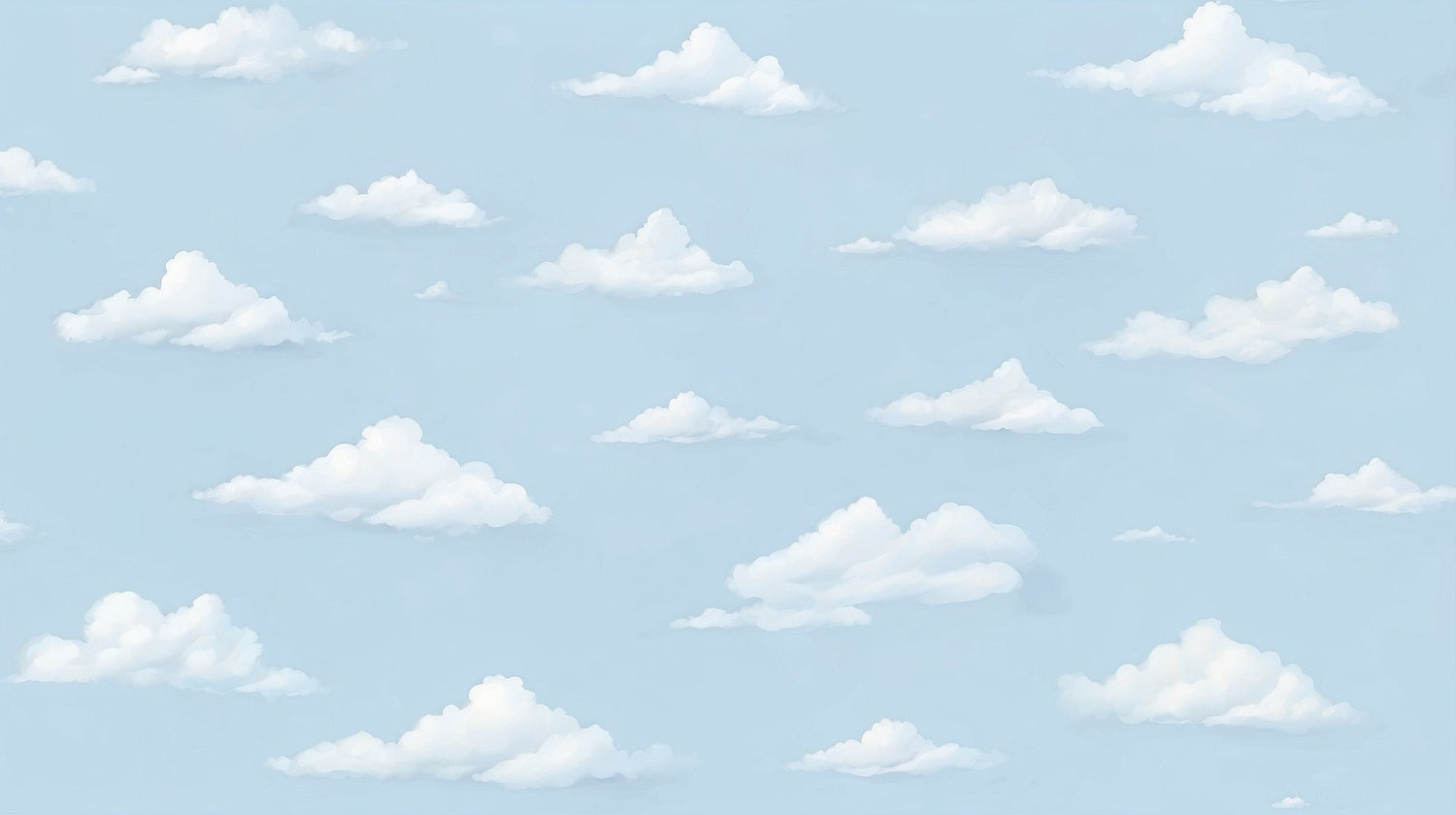 Cloud wallpaper design file showing detailed sky pattern with gentle white clouds on blue background