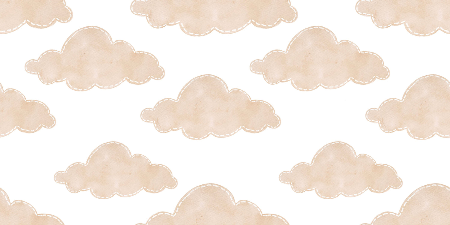 Soft beige cloud pattern design file showing detailed hand-drawn cloud formations