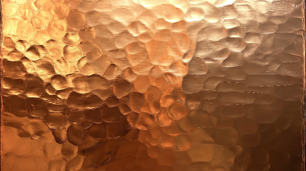 Copper hammered metal design file showing detailed 3D texture pattern