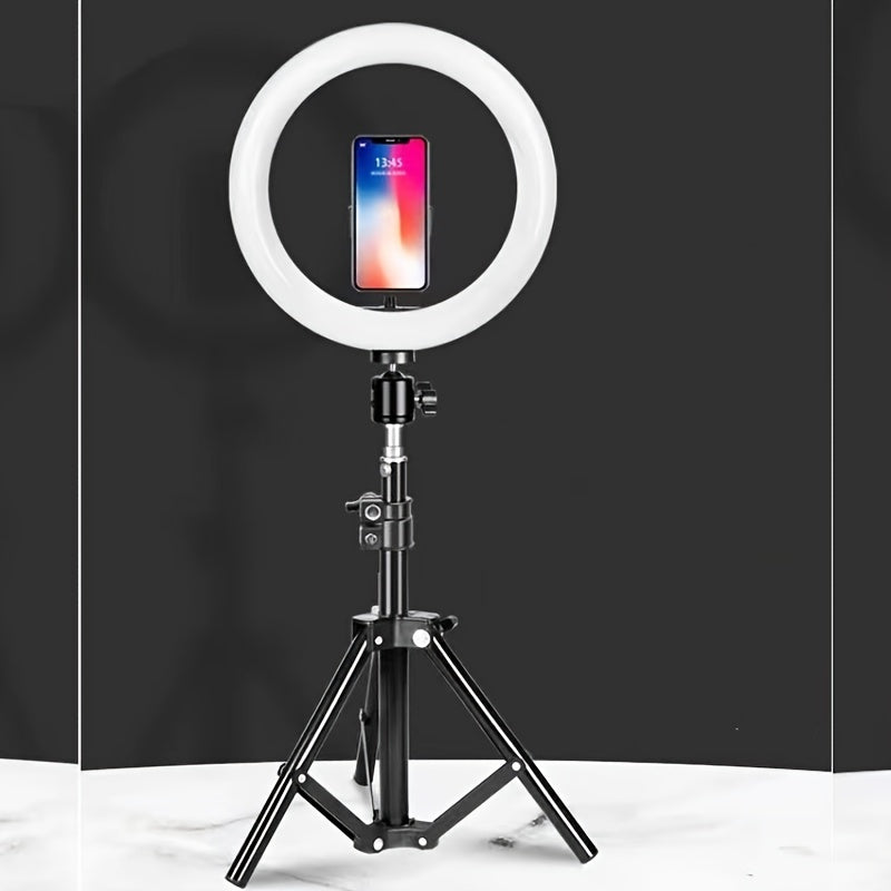 LED Ring Light Kit  10-Inch with Tripod Stand  Phone Mount - Detailed view