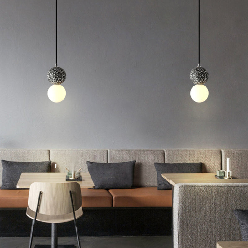 Modern Pendant Light Terrazzo Globe Glass Shade - Product detail 16