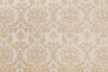 Design file of gold baroque damask pattern showing intricate details and motifs