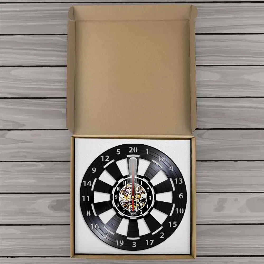 Dartboard Wall Clock  Vinyl Record Design - Product detail 4