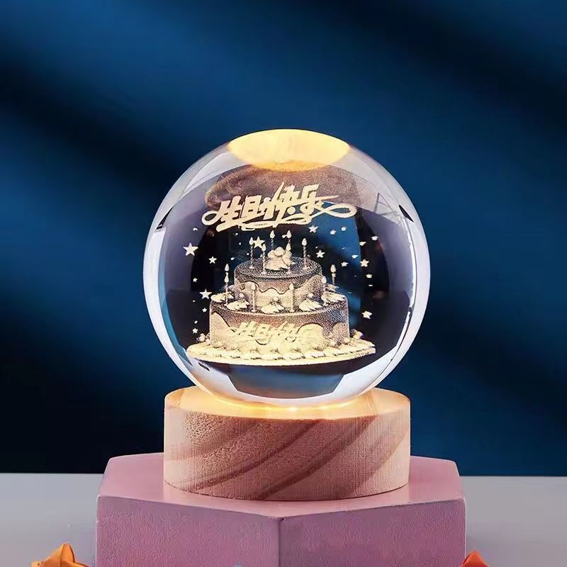 Galaxy LED Night Light Crystal Ball Universe Design - Product detail 8