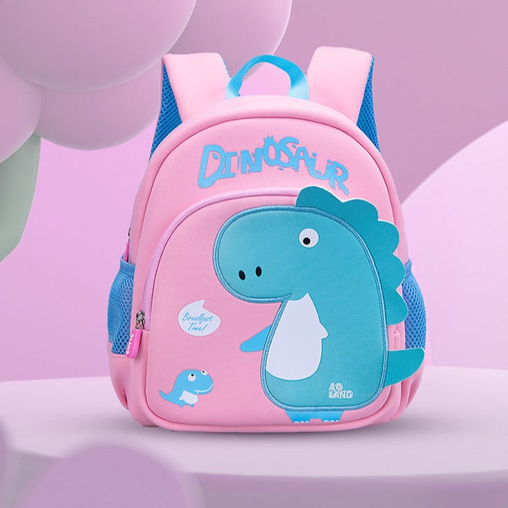Kids Dinosaur Backpack  Navy Blue With Red T-Rex Design - Product detail 6