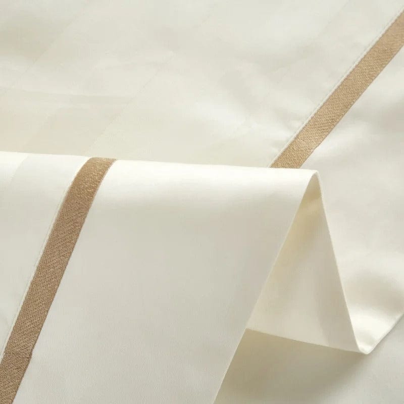 Luxury Egyptian Cotton Bedding  Premium White Duvet Set - Product detail 6